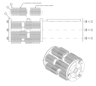 Part Location Diagram of 158494 MK Diamond (Reference Only) Cutter, 18 Sharp Tooth Steel (2